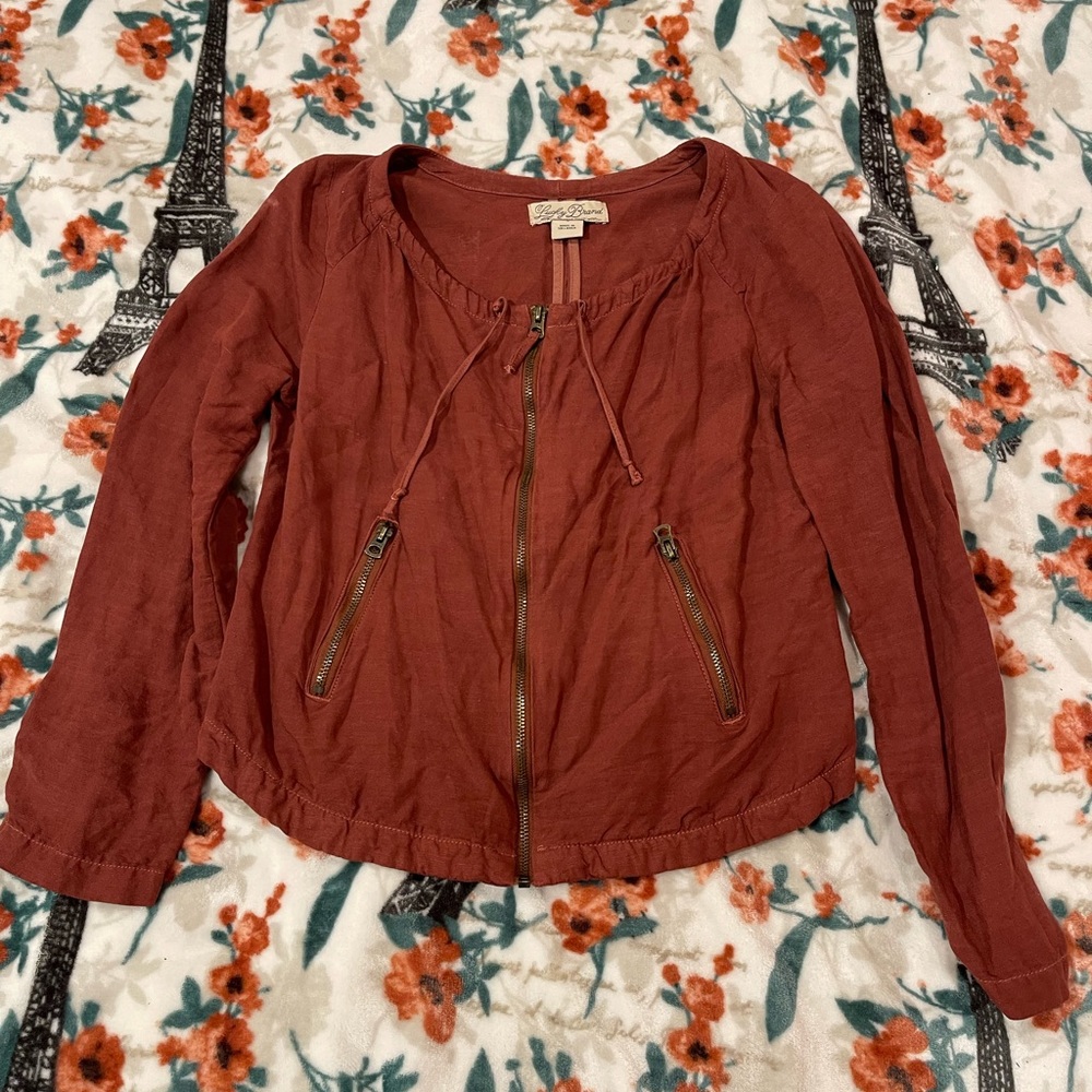 Lucky Brand linen blend jacket size Small
